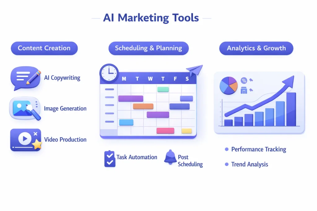 ai social media tools types
